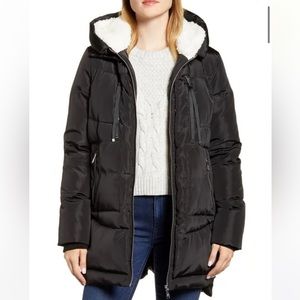 Sam Edelman Faux Shearling Lined Puffer Coat